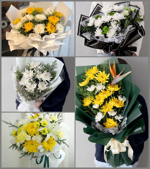 浙江省金华义乌市城西街道蒋母塘村白事花束代送